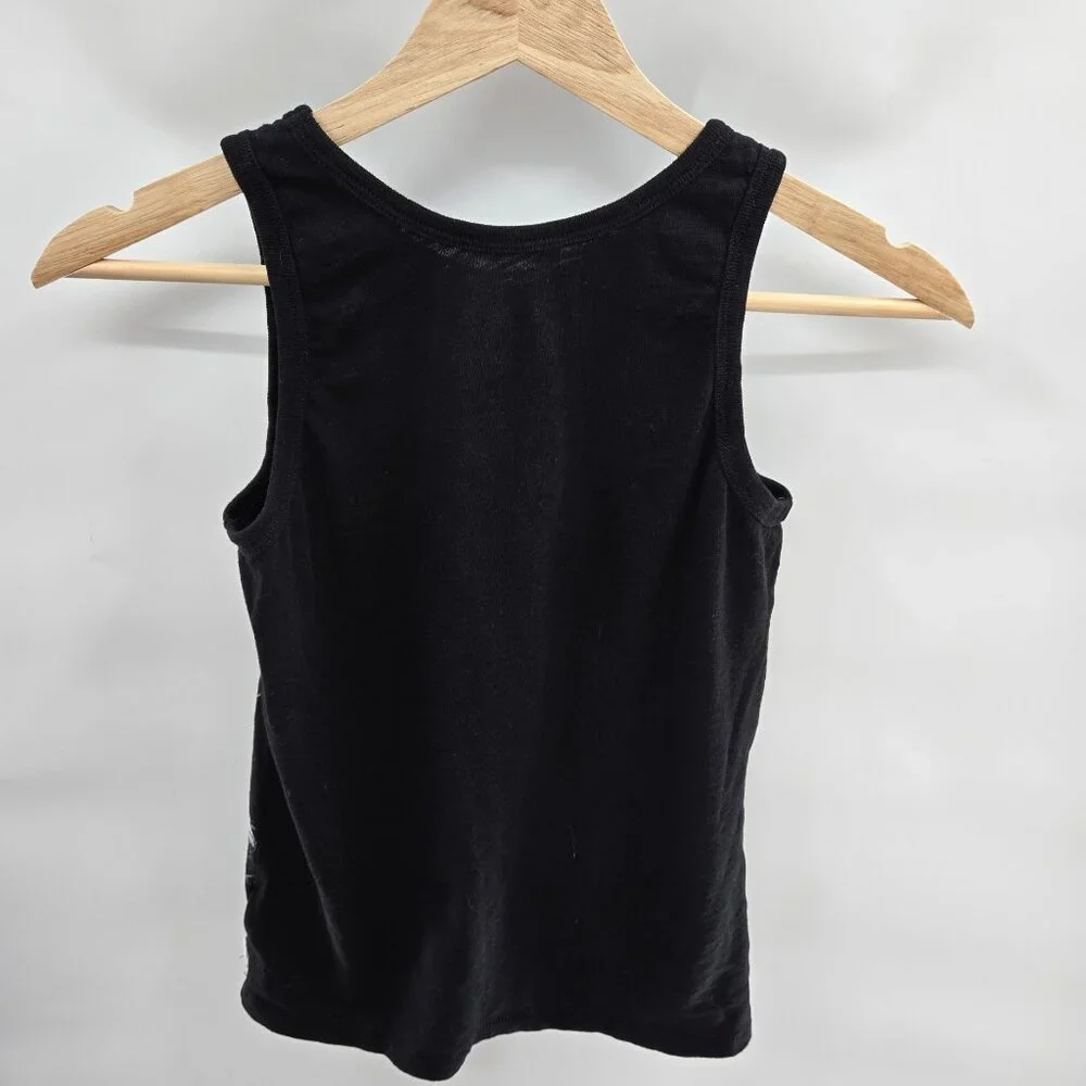 Gap Kids Black Shark Organic Cotton Tank Top Unisex Kids Medium